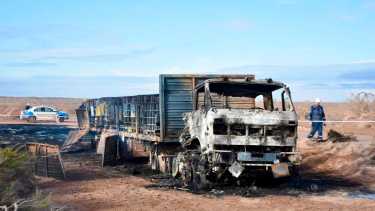 Así quedó el camión. Foto: Matías Subat.