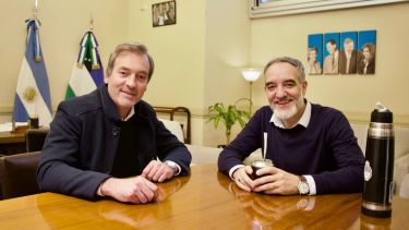 Martín Soria y Martín Doñate. Una reunión para cerrar divisiones y asegurar que "hay un solo peronismo".