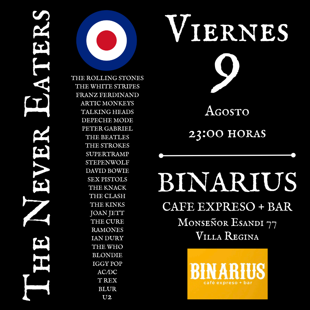 THE NEVER EATERS. British Rock. Endless Tour.