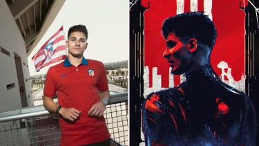 Julián Álvarez fue presentado en Atlético de Madrid.