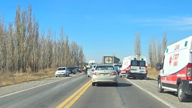 El siniestro involucró una camioneta y un camión. Foto: gentileza