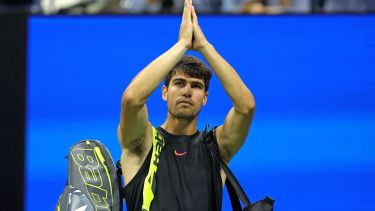 Alcaraz se despidió del US Open en la segunda ronda. Perderá terreno en el ranking. (AP)
