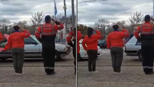 Video | Emotiva despedida de bomberos a la joven de 22 años asesinada en Mainqué