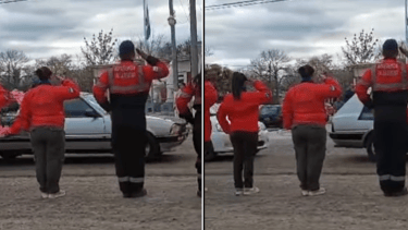 Video | Emotiva despedida de bomberos a la joven de 22 años asesinada en Mainqué