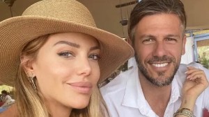 La tierna foto de despedida de Evangelina Anderson a Martín Demichelis antes de su viaje a México