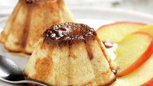Flan de manzana para acompañar con crema y/o dulce de leche