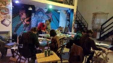 El collage como forma de promover la creatividad. Foto: gentileza