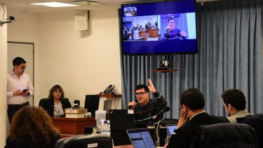 Oscar Urrutia, docente que declaró hoy en el segundo día de juicio por la explosión en Aguada San Roque. Foto: Cecilia Maletti.