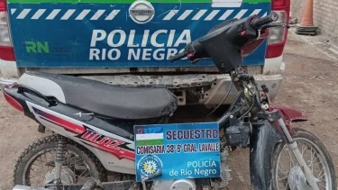 La moto fue abandonada en el barrio Lavalle. 