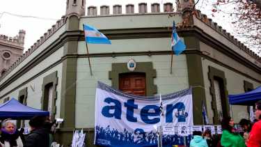 ATEN durante una permanencia en Casa de Gobierno. Foto: Cecilia Maletti.