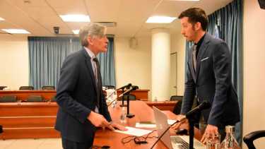 El fiscal jefe Breide Obeid y el juez Lúpica Cristo. (Archivo/Cecilia Maletti)