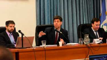 El tribunal está presidido por el exfiscal Maximiliano Bagnat. Foto Cecilia Maletti. 