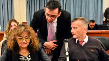 Gabriela Macaya, Emanuel Roa Moreno y Gastón Liotard. Todos los testigos que declararon hasta ahora son de la acusación. (Cecilia Maletti)