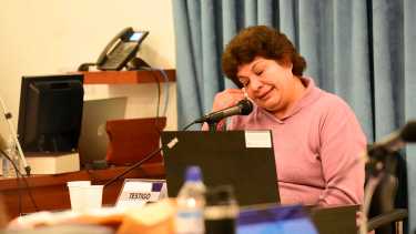 Martha Baez era la directora de la escuela 144 de Aguada San Roque. Foto: Cecilia Maletti.