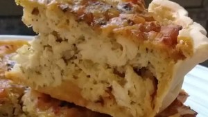 Tarta de pollo y quinoa con masa sin TACC