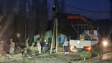 Las ráfagas de viento superaron los 140 km/h en Neuquén. (Foto: gentileza)