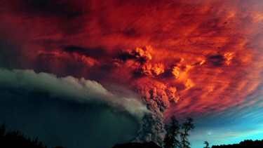 Alerta en el volcán Puyehue. Claudio Santana AFP