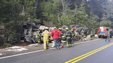 Vuelco sobre la Ruta 231. Foto: gentileza