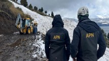Imagen de Avalancha en el parque nacional Lanín: el camino está abierto solo para emergencias