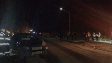 Choque en Ruta 151. Gentileza radio Seny.