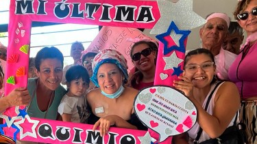 Su última quimioterapia fue el 26 de diciembre y sigue con tratamientos. Foto: gentileza. 