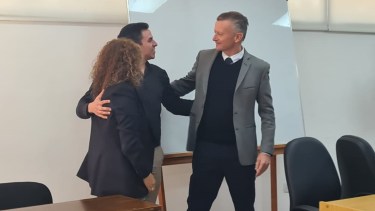 La fiscalía encabezada por Gastón Liotard junto a Gabriela Macaya destacaron el fallo (Foto: Andrea Vazquez)