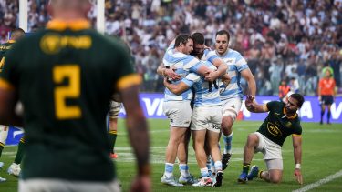 Los Pumas dieron vuelta un 17-0 y hacen historia en el Rugby Championship. (Foto: Prensa UAR)