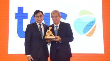 El CEO de TGS, Oscar Sardi, recibió la distinción.