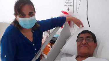 El enfermero se recupera de un trasplante. Foto: gentileza.