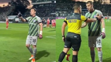 Rodríguez se enojó con el asistente Raineri. 