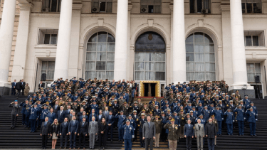 Petri y las Fuerzas Armadas. Foto:https://www.argentina.gob.ar/