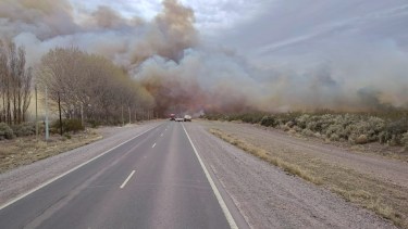 Incendio en Añelo. Foto: gentileza. 