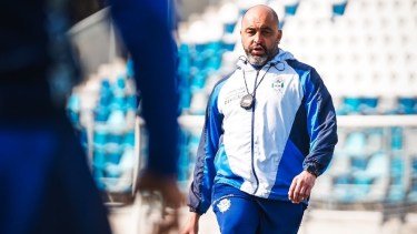 El entrenador de Gimnasia, Marcelo Méndez, apuntó contra la organización de la Copa Argentina. Foto: @gimnasiaoficial.