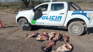 El secuestro de carne ocurrió cerca de Conesa.