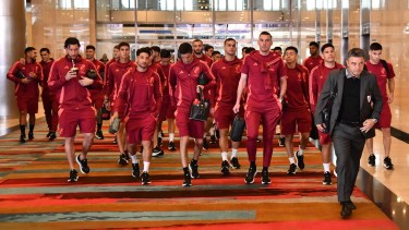 Gallardo al frente y su tropa detrás. (Foto: @RiverPlate)