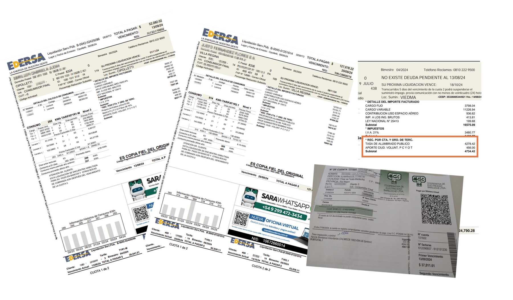 En Río Negro una ley permite cobrar el alumbrado público en la boleta de la luz