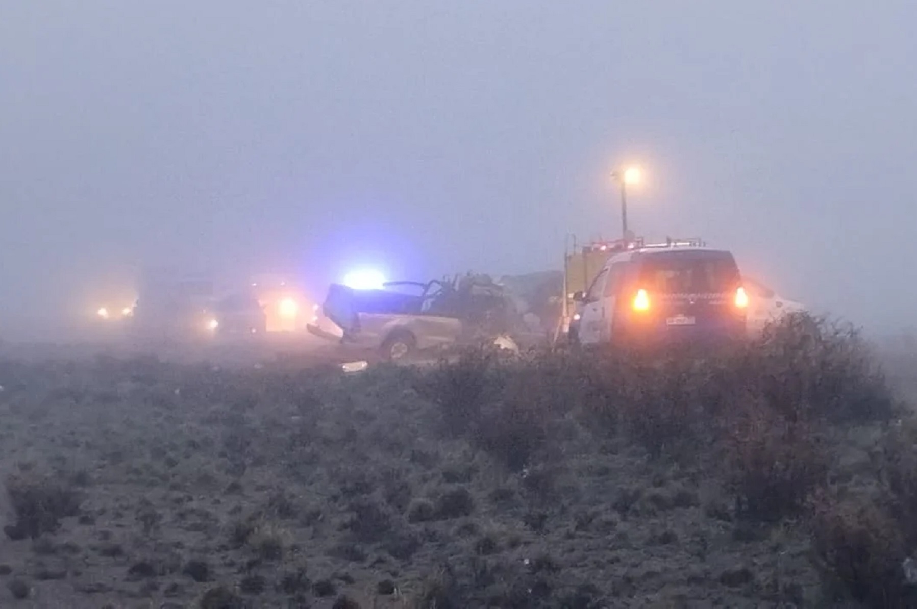Un triple choque en la Ruta 43 en Santa Cruz dejó un saldo de tres ...