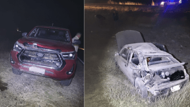 Impactante choque sobre la Ruta 250. Foto: Radio Municipal 96.5