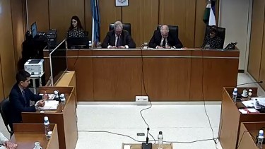 El juicio de cesura que se realizó hoy en Roca. 