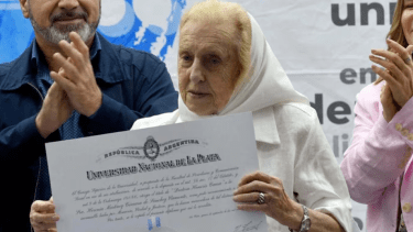 Herenia Martínez Cámara de Sánchez Viamonte, referente de Madres de Plaza de Mayo. Foto: TN