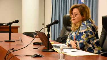 Carina Álvarez, presidenta del Colegio de Jueces de Neuquén: "estamos solos y los fiscales también". (Archivo/Matías Subat)