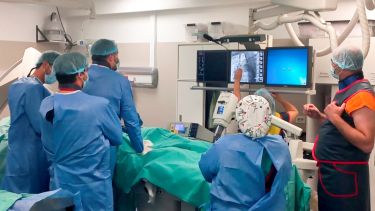 Primera disección aórtica tipo B espontánea. Foto: Gentileza