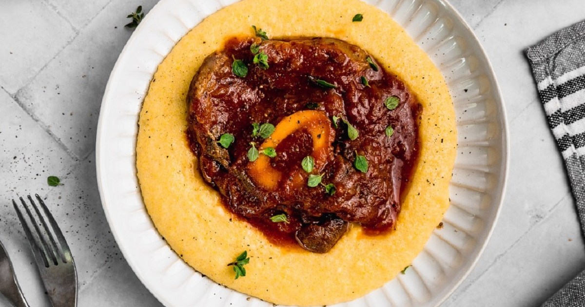 Receta de polenta con osobuco para calentar el día frío Receta de polenta con osobuco para calentar el día frío