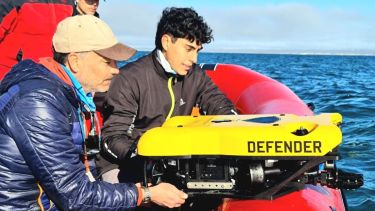 La Escuela Superior de Ciencias Marinas tiene un vehículo de Operación Remota único en el país. Foto: Gentileza Universidad Nacional del Comahue. 