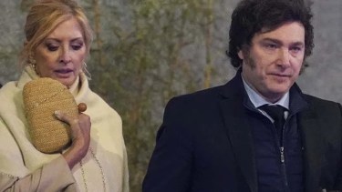 Yuyito González y Javier Milei
