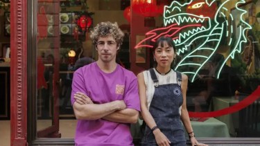 Esteban Lamothe y Débora Nishimoto