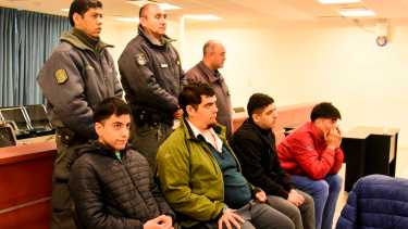 Los cuatro condenados por el abuso de Silvia Cabañares. (Archivo/Cecilia Maletti)