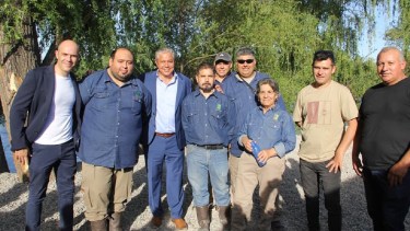 El gobernador Figueroa y el intendente Cimolai inauguraron este martes la obra de la planta potabilizadora (Prensa Municipalidad de Centenario)