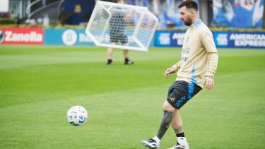Messi - Julián - Lautaro, el tridente para jugar con Bolivia. (Foto: @Argentina)