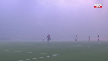 Antes del inicio del partido en Brasil se realizó un minuto de silencio por el hincha de Lanús fallecido. 